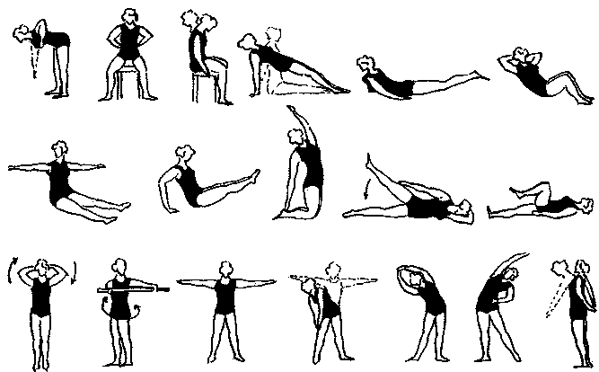 Примерный комплекс лечебной гимнастики при болезни Бехтерева