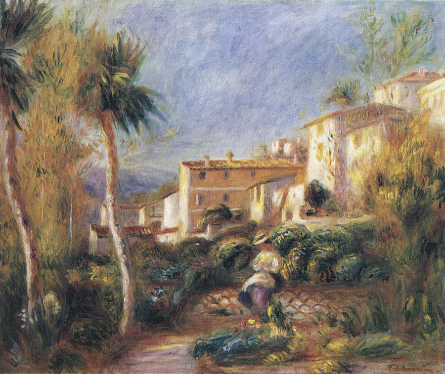 Огюст Ренуар картина "Почта в Кань". 1906г.