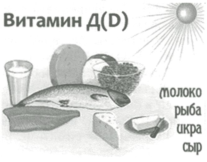 Рис. 12. Продукты, содержащие витамин D Рис. 12. Продукты, содержащие витамин D