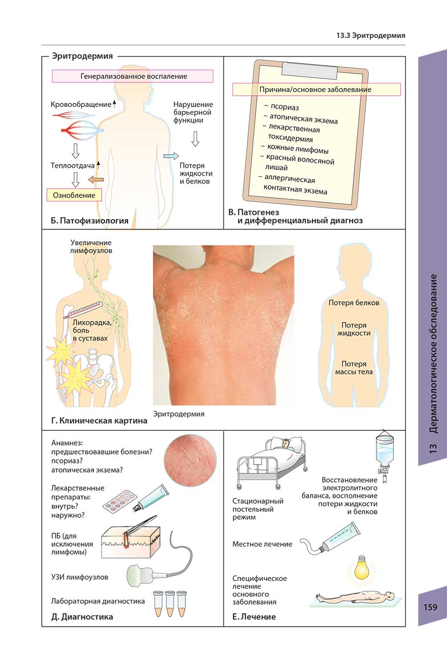 Пример страницы из книги "Атлас по дерматологии" - Рёкен М.