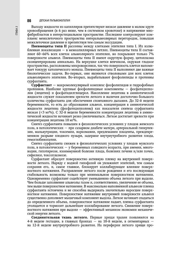 Пример страницы из книги "Детская пульмонология: национальное руководство" - Блохин Б. М.