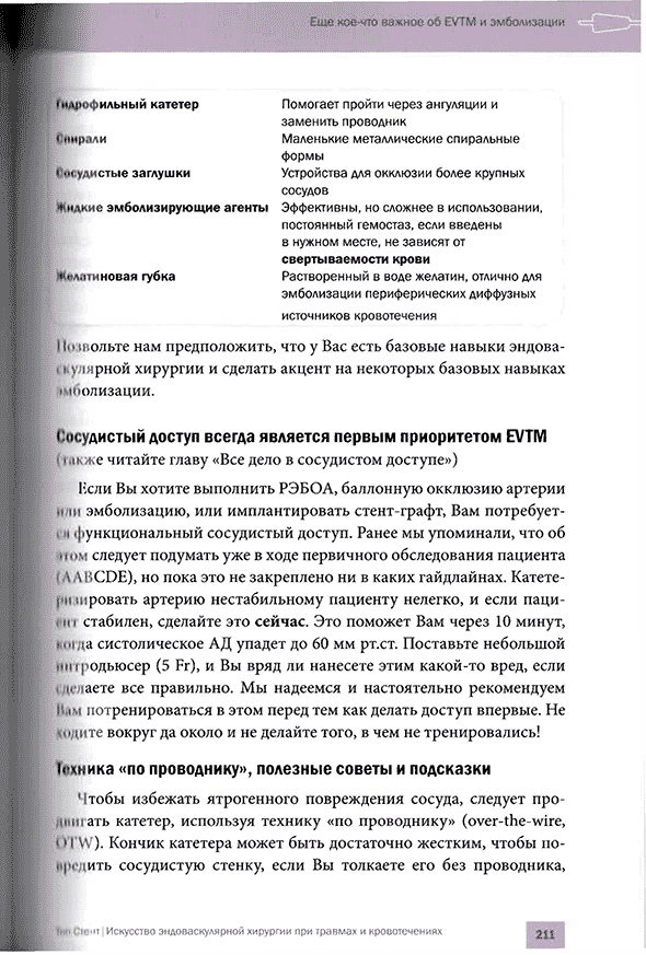 Пример страницы из книги "Топ Стент. Искусство эндоваскулярной хирургии при травмах и кровотечениях" - Т. М. Хорер