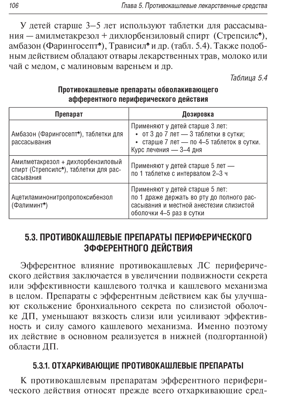 Противокашлевые препараты обволакивающего афферентного периферического действия