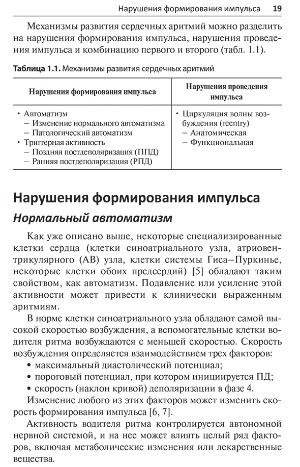 Механизмы развития сердечных аритмий
