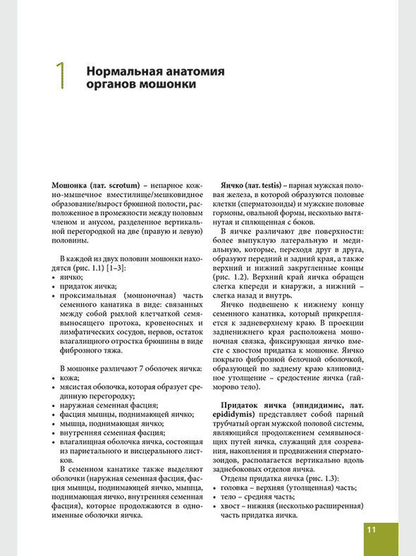 Пример страницы из книги "Ультразвуковое исследование органов мошонки. Норма и патология" - Сенча А. Н., Анисимов А. В., Гамидов С. И., Ижбаев С. Х.