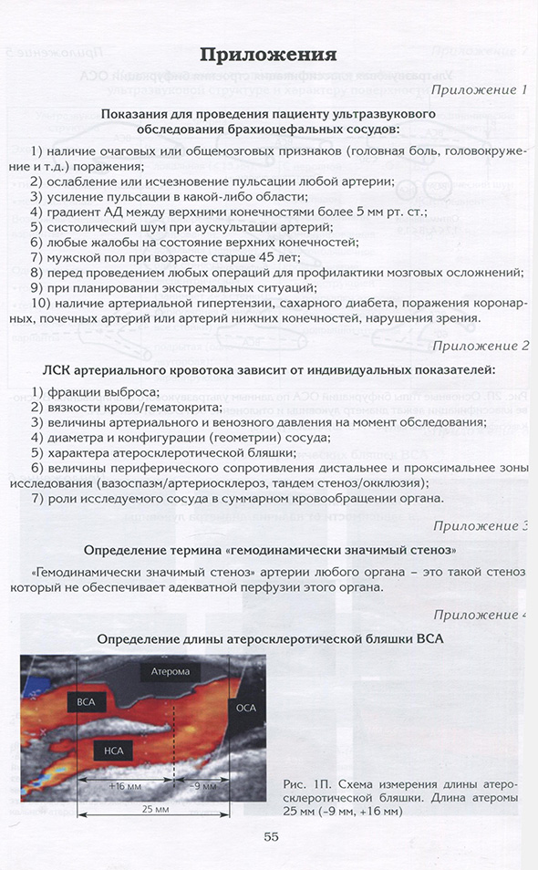Определение длины атеросклеротической бляшки ВСА Определение длины атеросклеротической бляшки ВСА