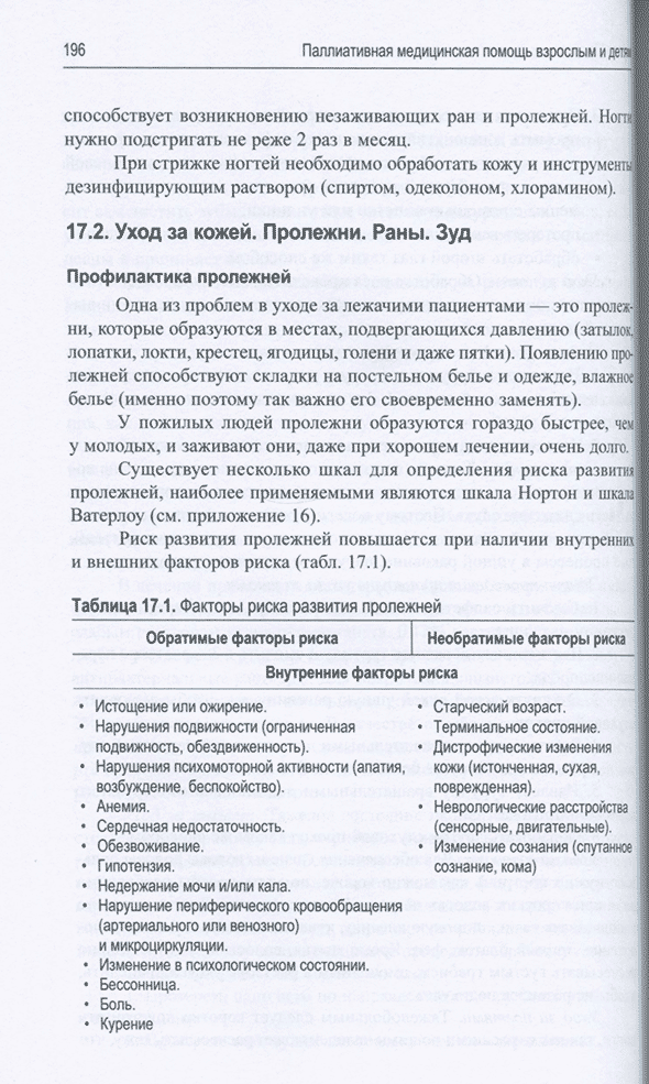 Пример страницы из книги "Паллиативная медицинская помощь взрослым и детям: учебник" - Н. В. Орловой, Л. И. Ильенко, Е. С. Сахаровой