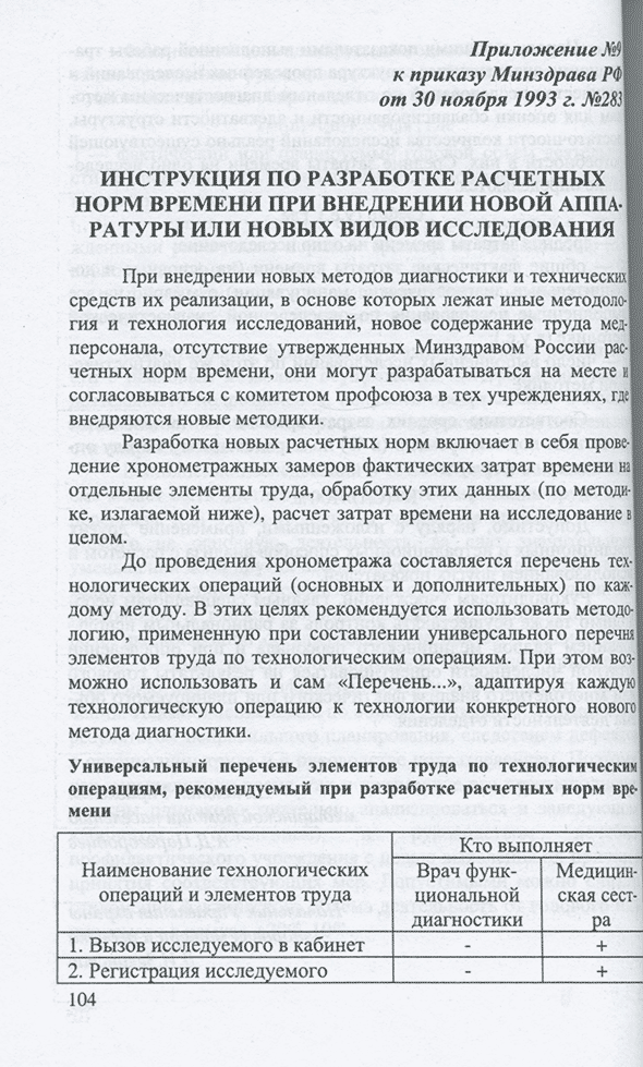 Пример страницы из книги "Организация работы кабинета клинической нейрофизиологии" - Н. А. Шнайдер