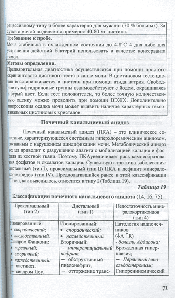 Почечный канальциевый ацидоз